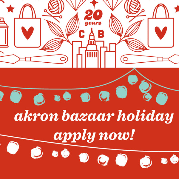 Akron Bazaar holiday apps close September 1st!
