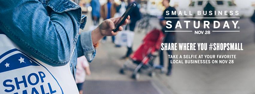 Small Business Saturday #shopsmall selfies