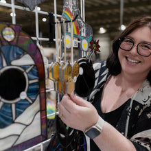 Load image into Gallery viewer, Jupiter's Moons Art Glass
